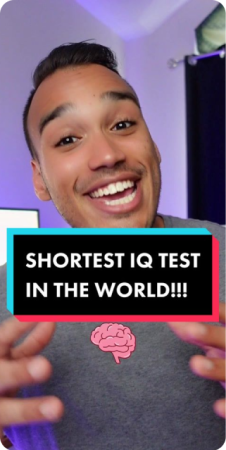 Shortest IQ test in the World!!!